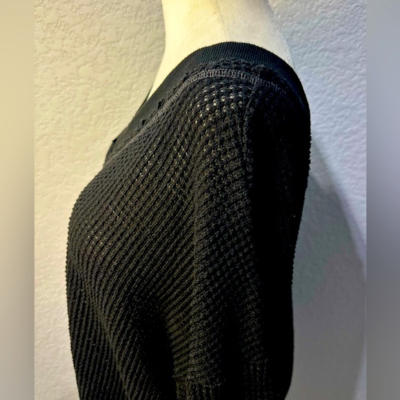 NWOT La Miel Waffle Stitching Detail Waffle Knit Top - Picture 6 of 16